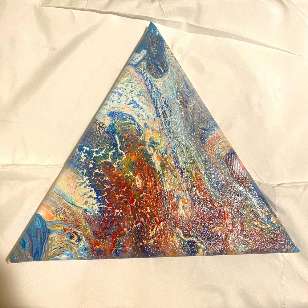 Fluid Art 12 x 12 Triangle